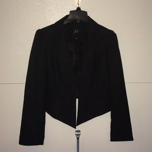 Black front pointed blazer